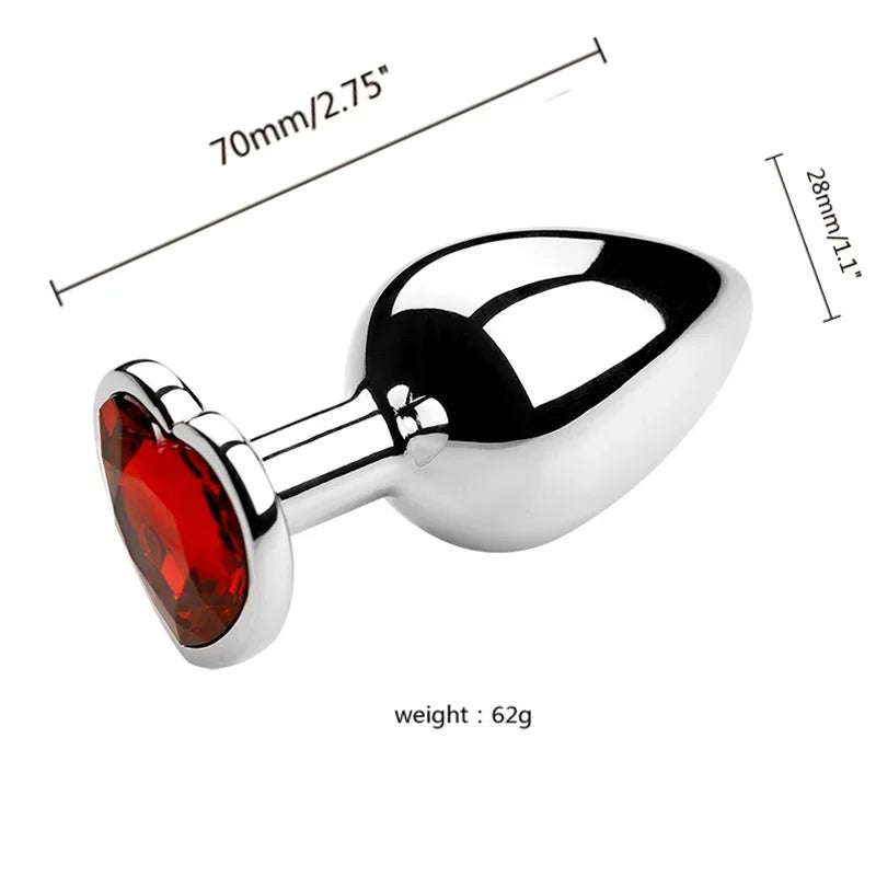 Diamond Metal Anal Plug S/M/L