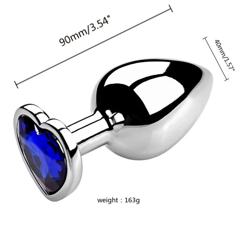 Diamond Metal Anal Plug S/M/L