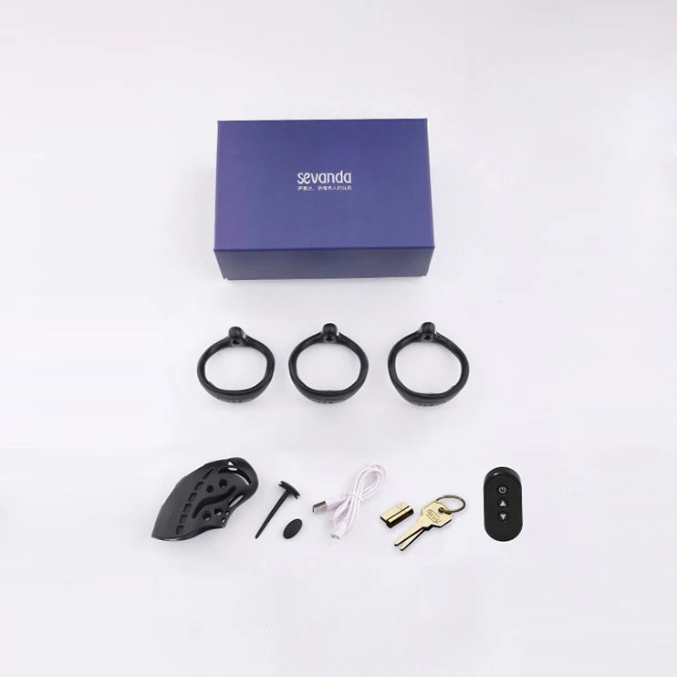 Electric Shock Male Chastity Cage – Remote Control