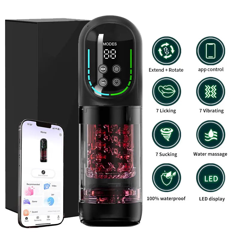 APP-Controlled Male Masturbator Cup