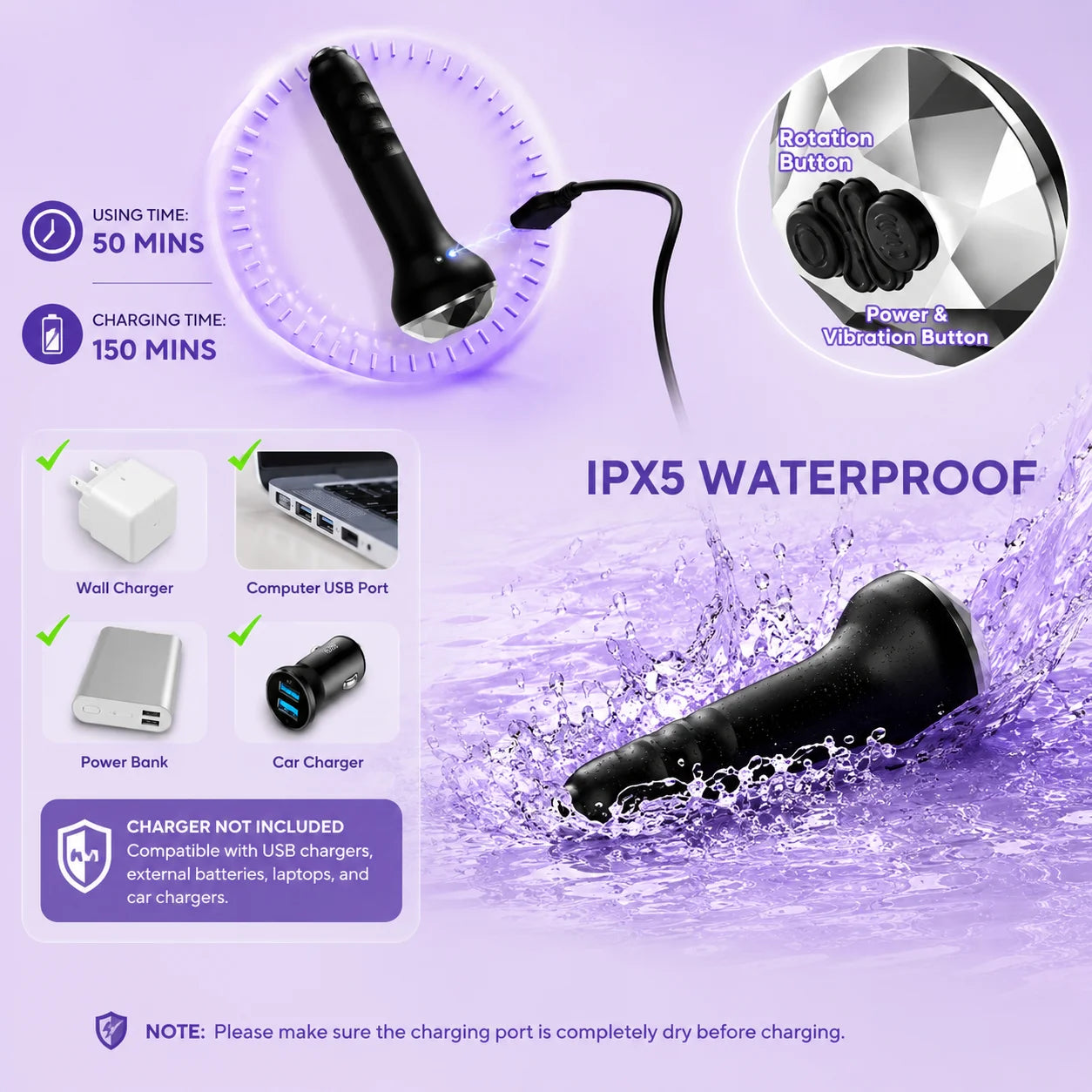 Vibrating Butt Plug – 10 Modes Prostate Massager