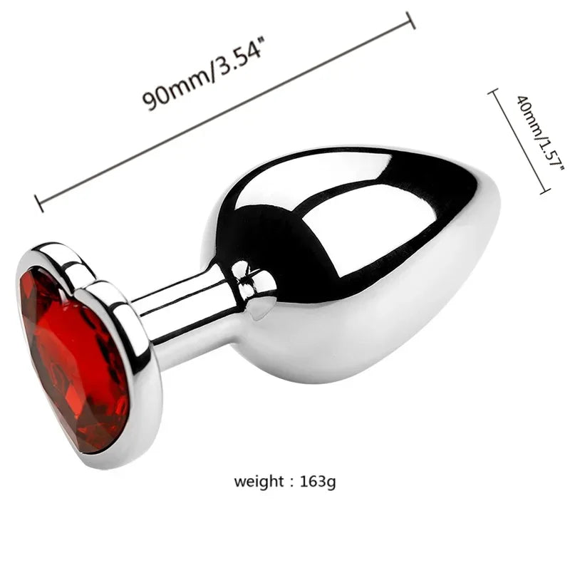 Diamond Metal Anal Plug S/M/L