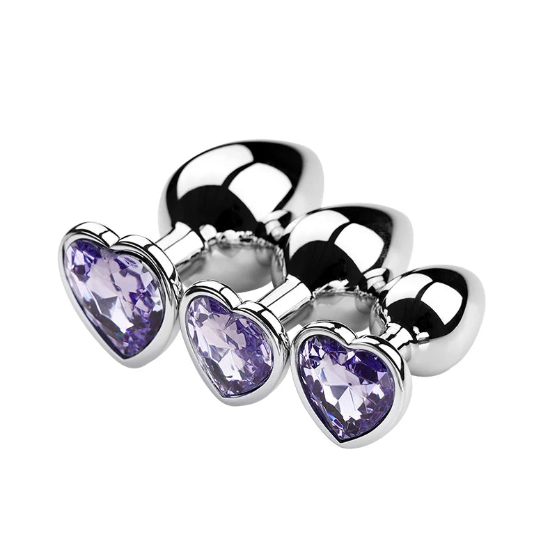 Diamond Metal Anal Plug S/M/L