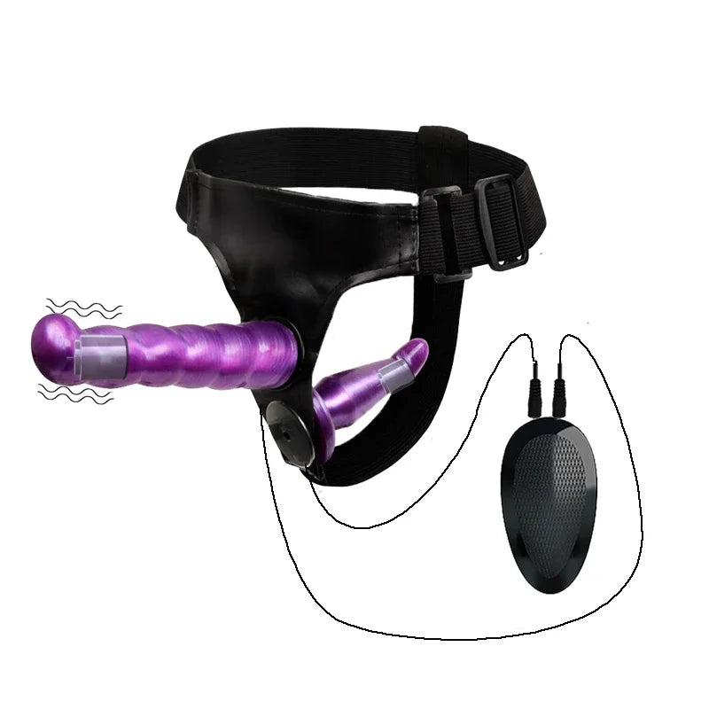 Double Dildo Elastic Harness Strap-On