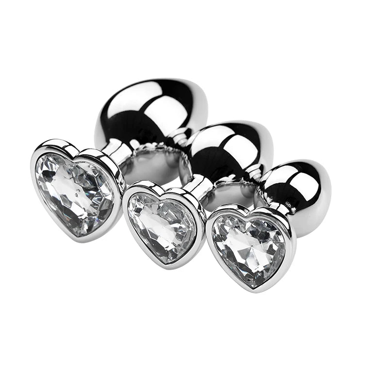 Diamond Metal Anal Plug S/M/L