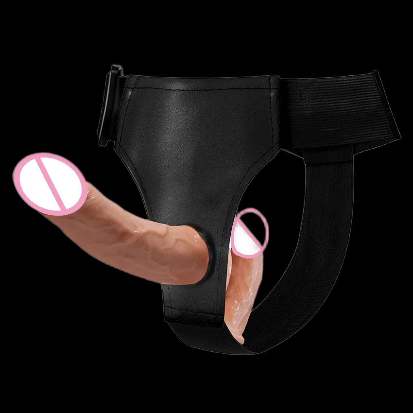 Strap-On Double Dildo Harness Pants