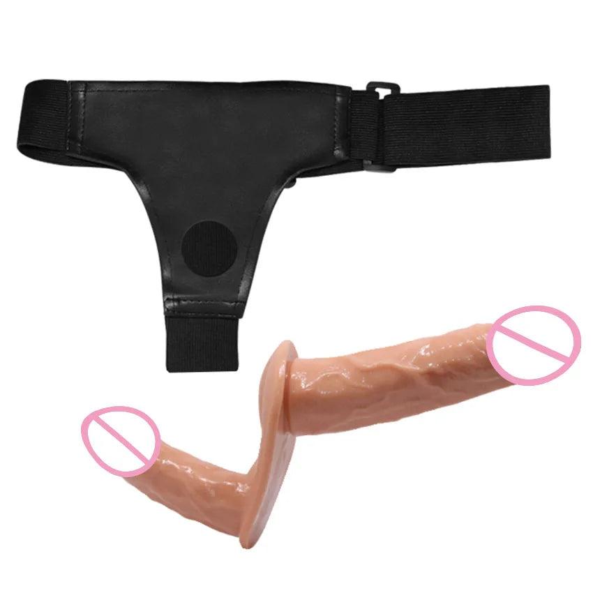 Strap-On Double Dildo Harness Pants