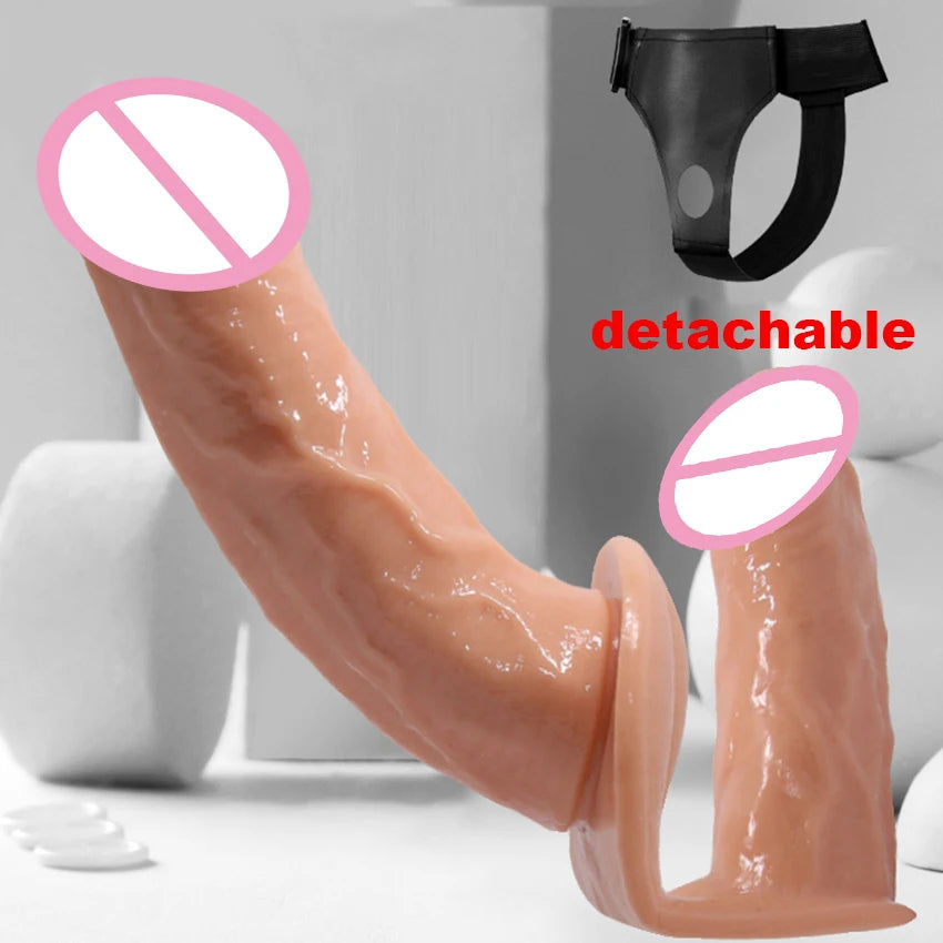 Strap-On Double Dildo Harness Pants