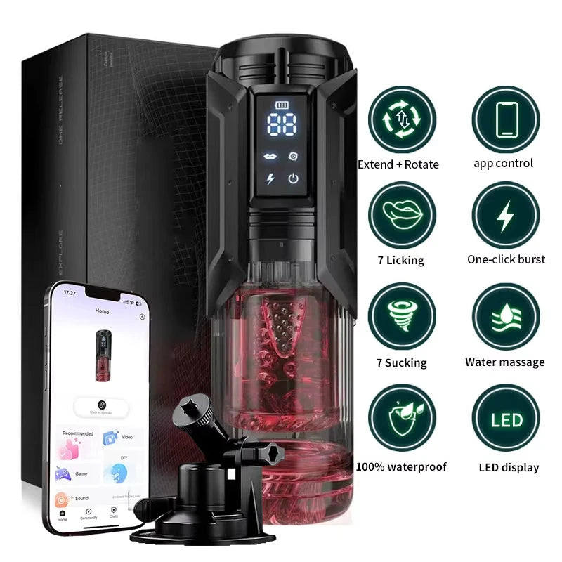 APP-Controlled Male Masturbator Cup