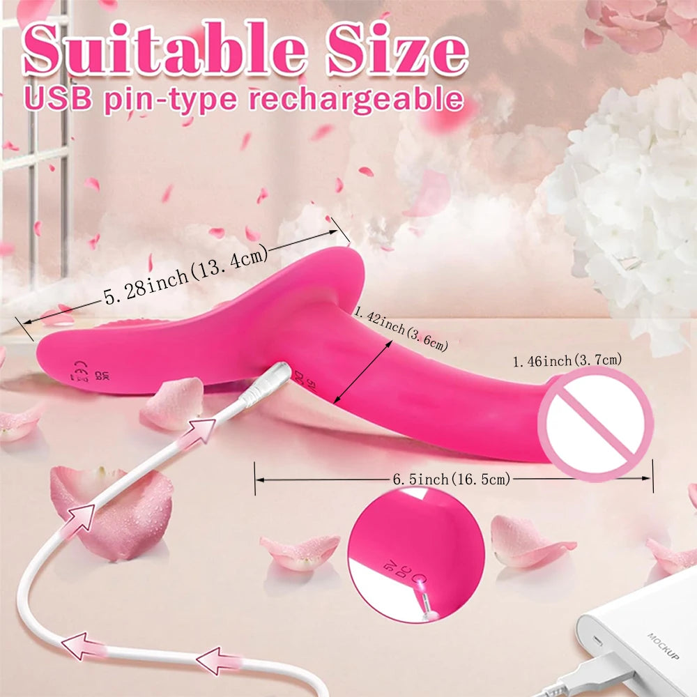 Vibrating Strapless Strap-On Dildo