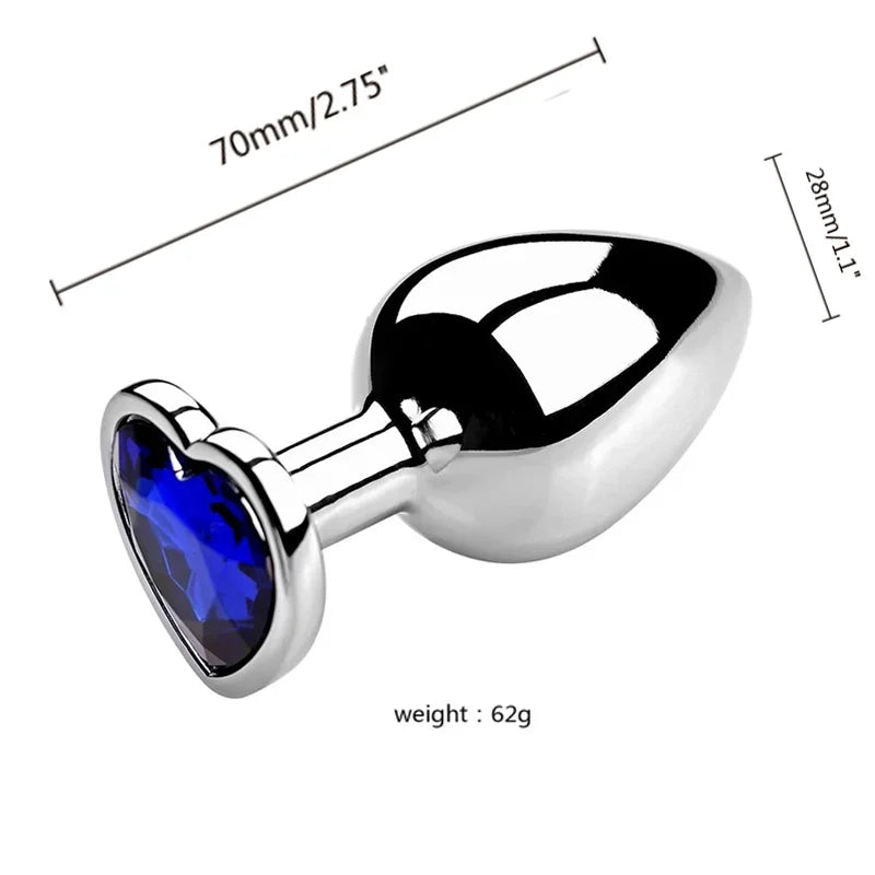 Diamond Metal Anal Plug S/M/L