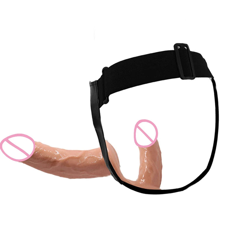 Strap-On Double Dildo Harness Pants