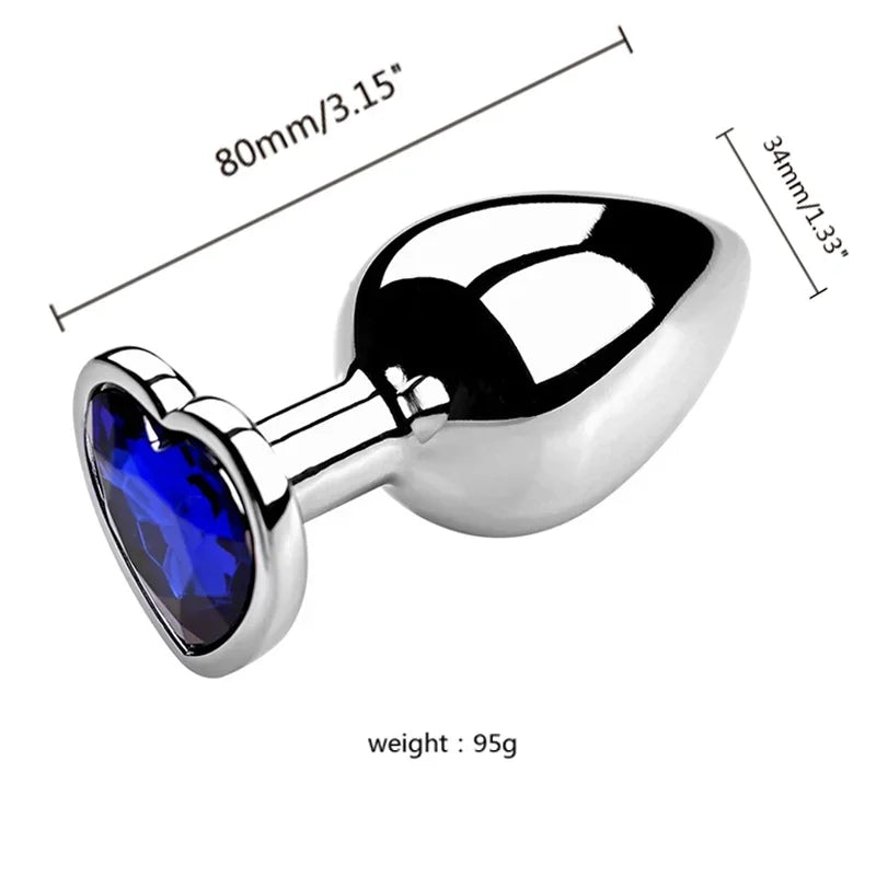 Diamond Metal Anal Plug S/M/L