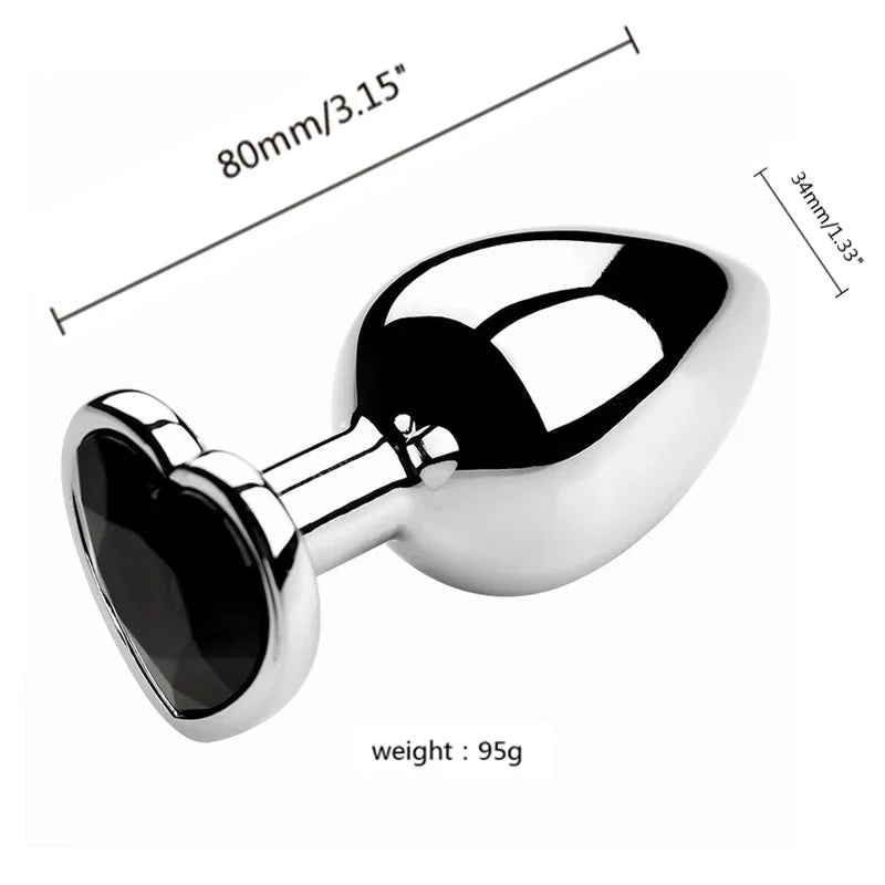 Diamond Metal Anal Plug S/M/L