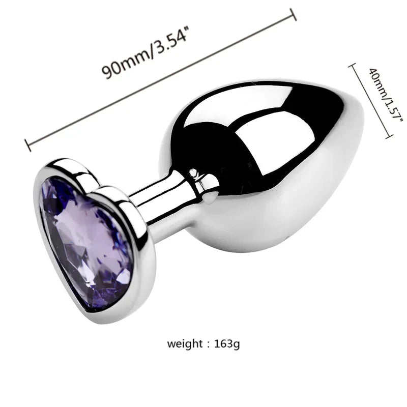 Diamond Metal Anal Plug S/M/L