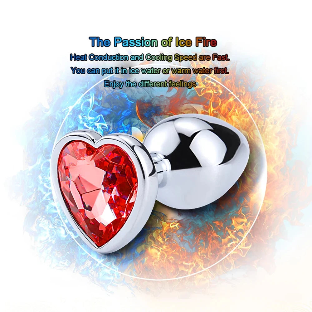 Diamond Metal Anal Plug S/M/L