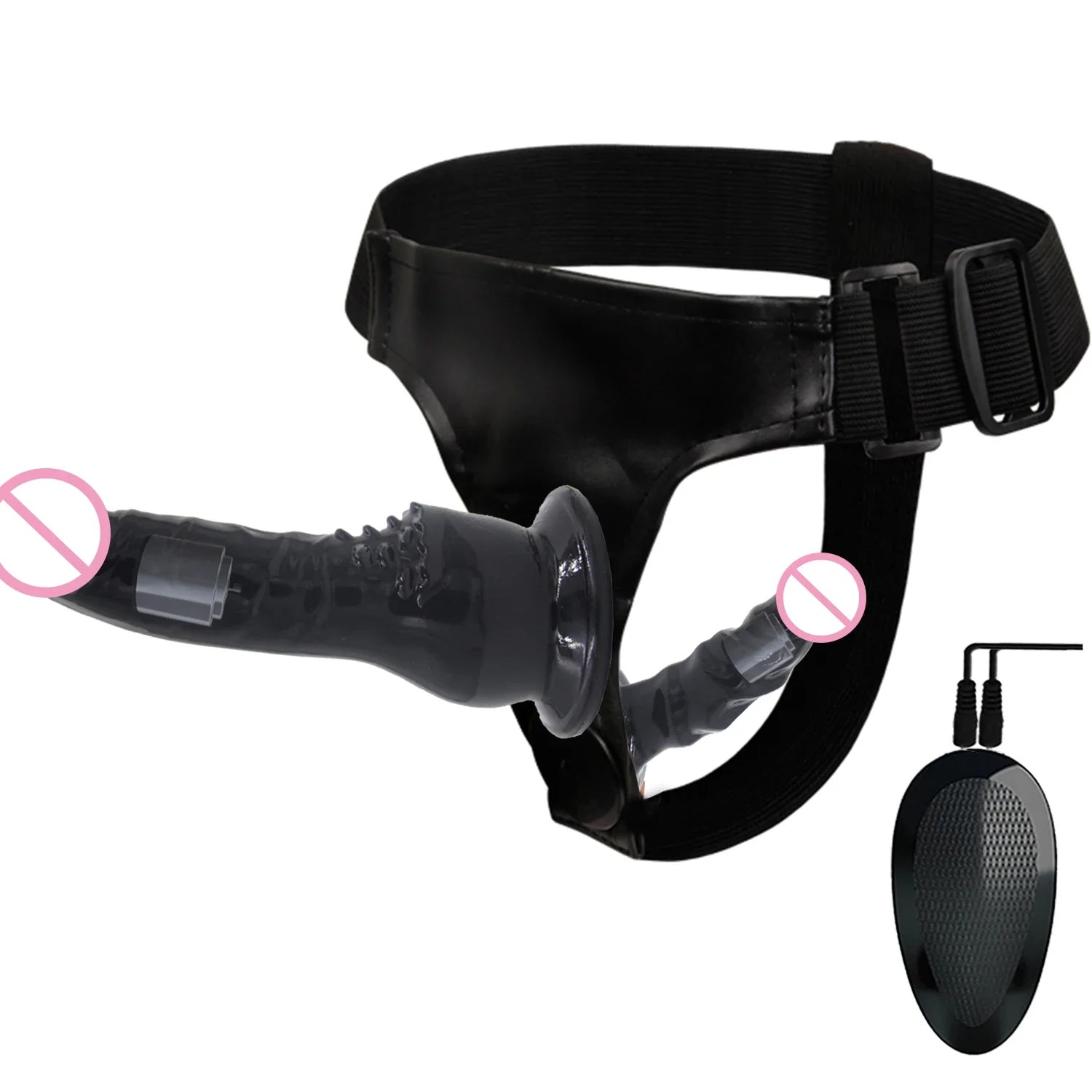 Double Dildo Elastic Harness Strap-On