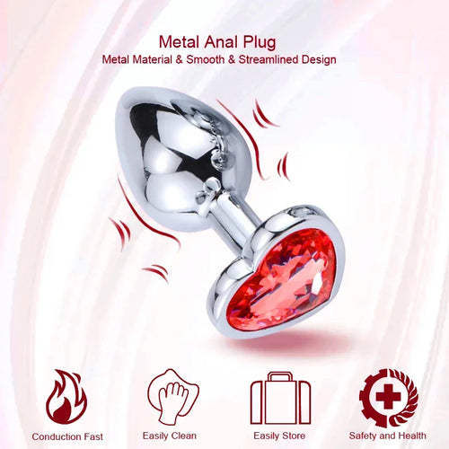 Diamond Metal Anal Plug S/M/L