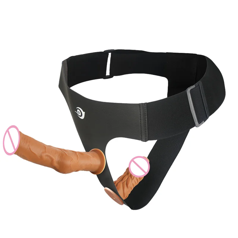 Strap-On Double Dildo Harness Pants