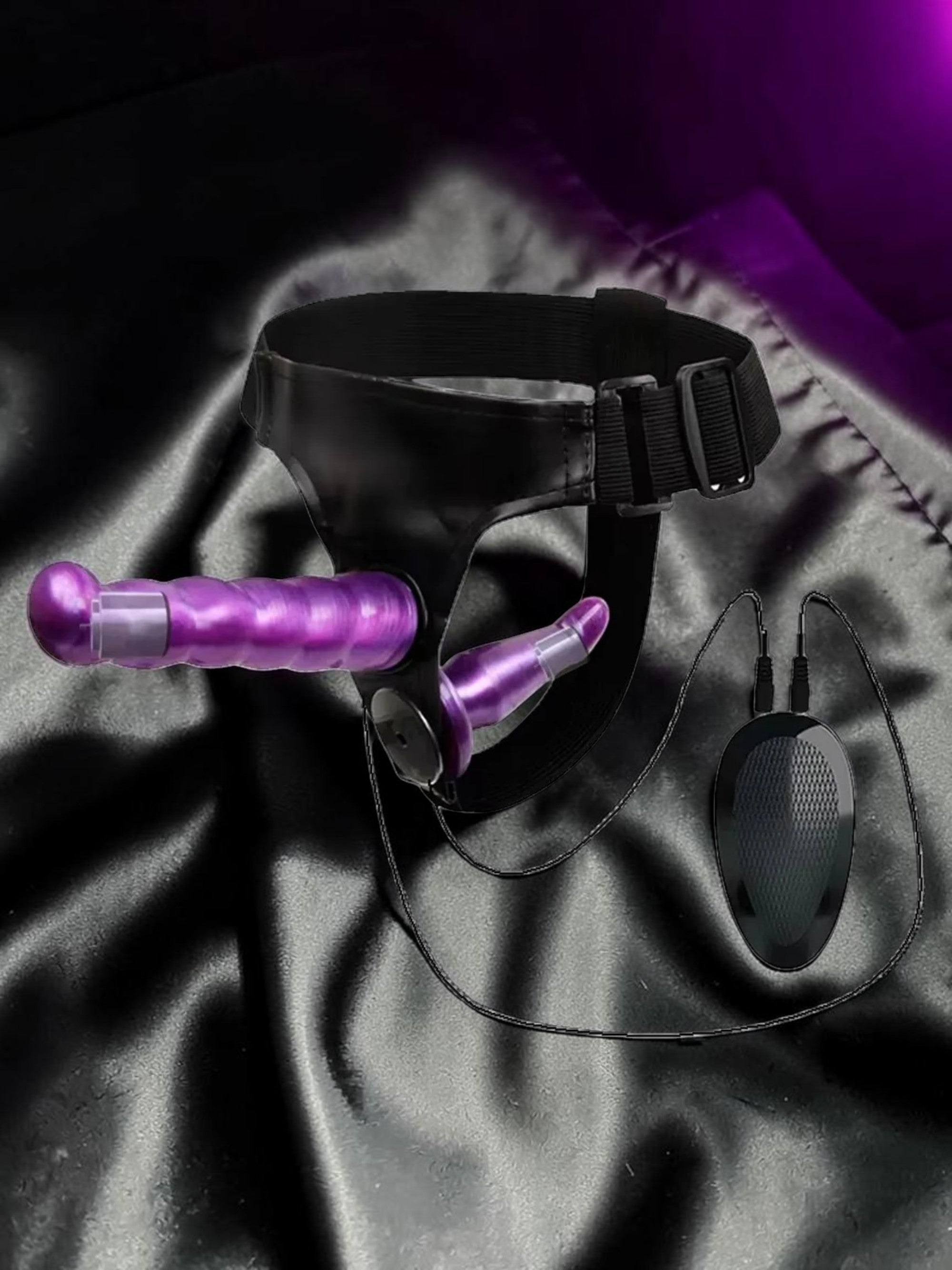 Double Dildo Elastic Harness Strap-On
