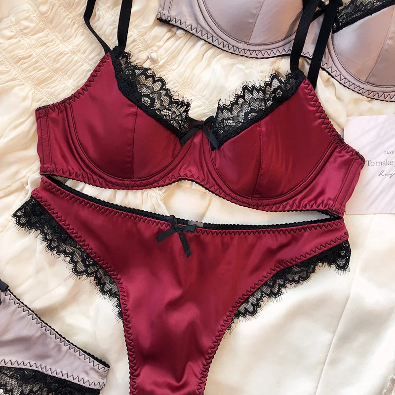 French Lace Push-Up Lingerie Set