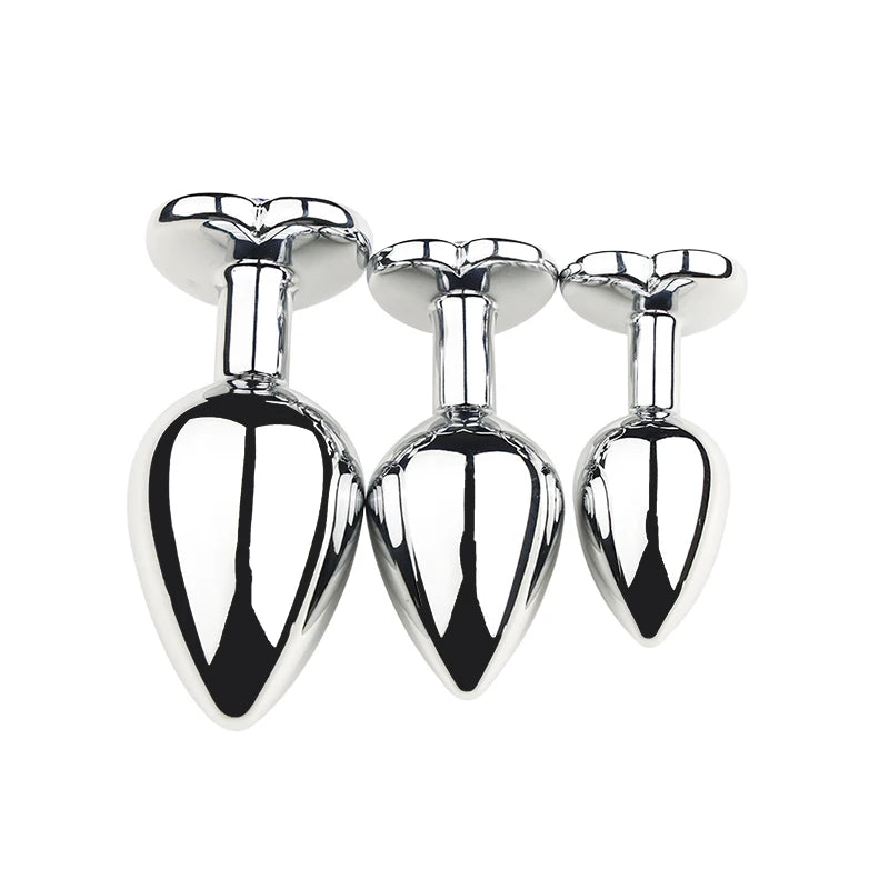 Diamond Metal Anal Plug S/M/L