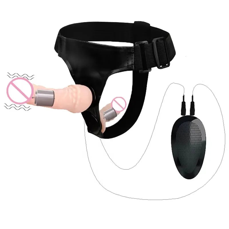 Double Dildo Elastic Harness Strap-On