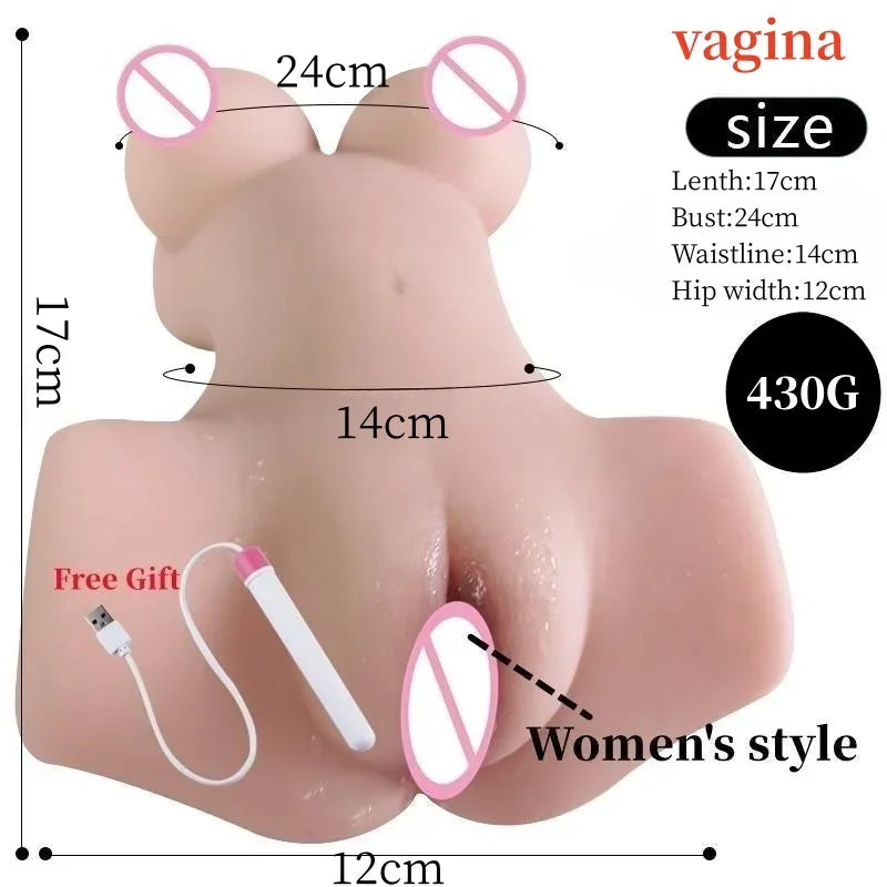 Realistic 3D Adult Doll- 430 g
