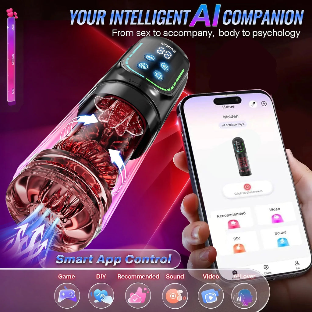 APP-Controlled Male Masturbator Cup
