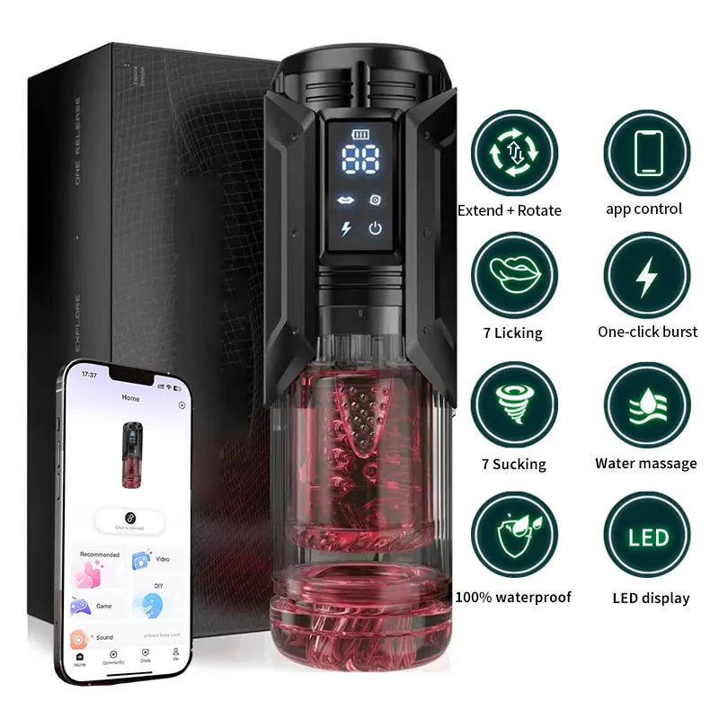 APP-Controlled Male Masturbator Cup