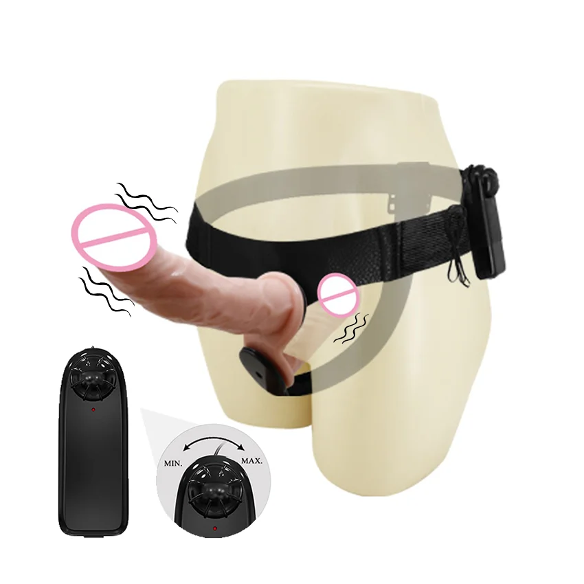 Strap-On Double Dildo Harness Pants