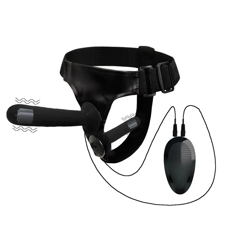 Double Dildo Elastic Harness Strap-On