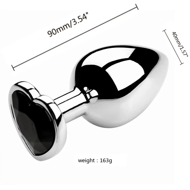 Diamond Metal Anal Plug S/M/L