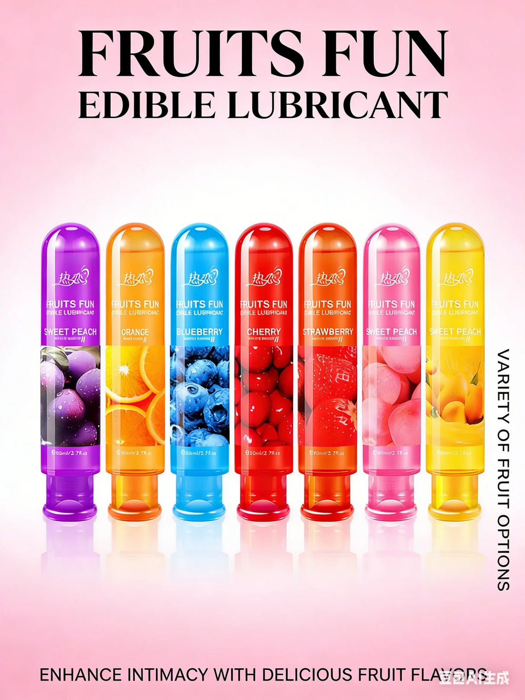 80ML Fruit Flavored Water-Based Intimate Lubricant