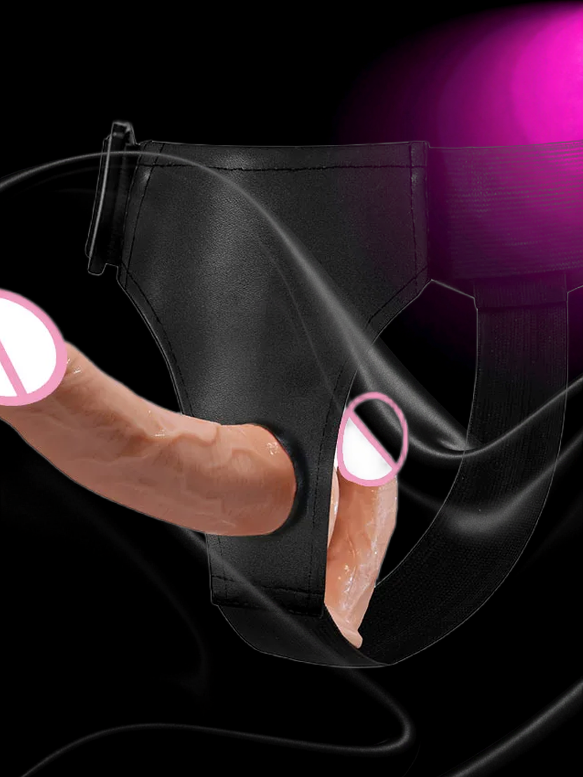 Strap-On Double Dildo Harness Pants